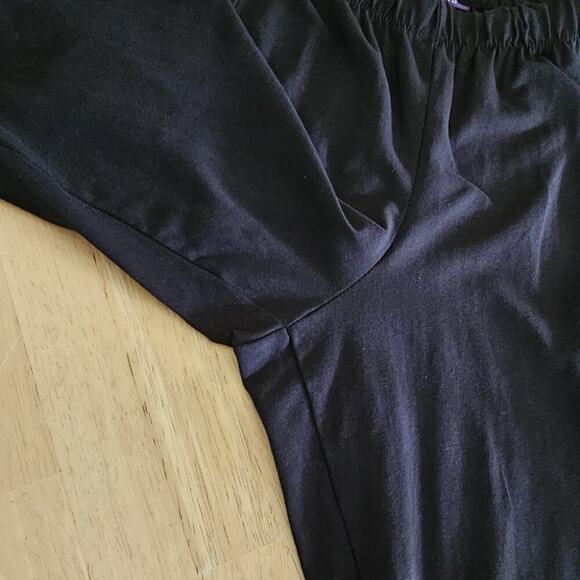 Roaman's Black Legging Lace Inserts Studs Cotton - size 14/16 - EUC (NWOT?) - Picture 10 of 10